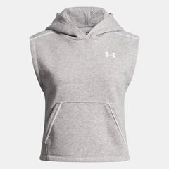 UA Rival Fleece Piped Girls' Sleeveless Hoodie