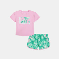 UA Printed Woven Little Girls' Shorts Set