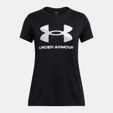 UA Velocity Big Logo Girls' Short Sleeve