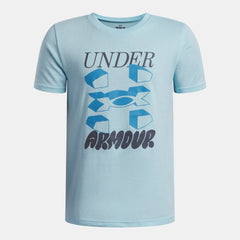 UA Split Big Logo Boys' Short Sleeve