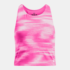 UA Motion Printed Girls' Crop Tank
