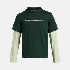 UA Rival Heavyweight CO Wordmark Boys' Hoodie