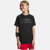 UA Techâ„¢ Split Wordmark Boys' Short Sleeve