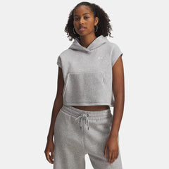 UA Rival Fleece Piped Women's Sleeveless Hoodie