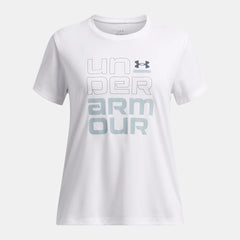 UA Tech™ Split Wordmark Girls' Short Sleeve