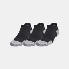 UA ArmourDry® Unisex Run Cushion 3-Pack No Show Socks