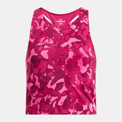 UA Motion Printed Girls' Crop Tank