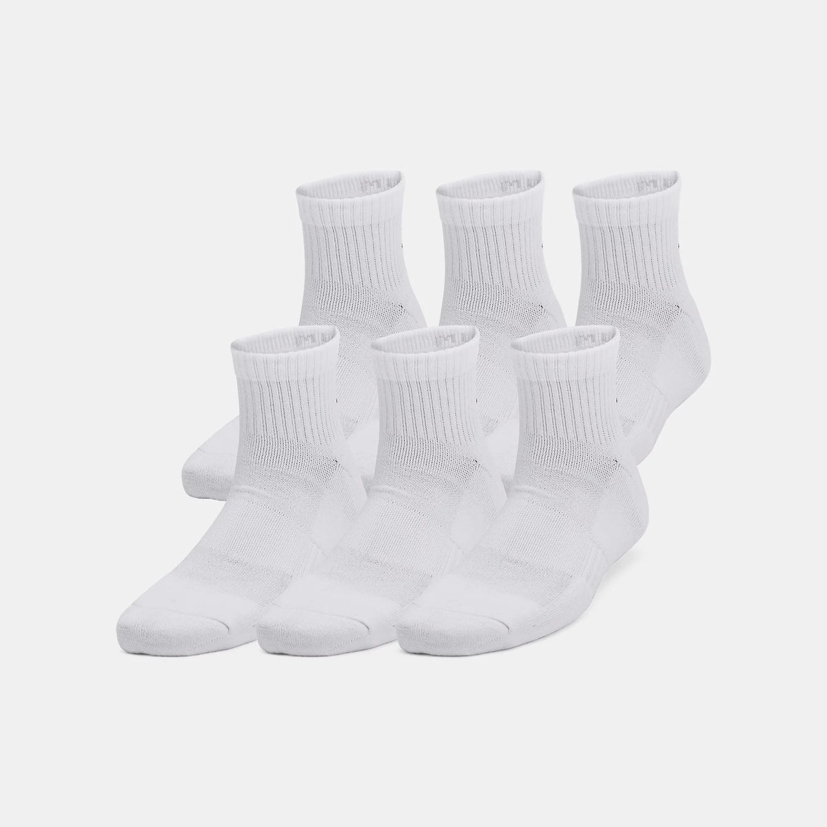 UA Training Cotton Kids' 6-Pack Quarter Socks