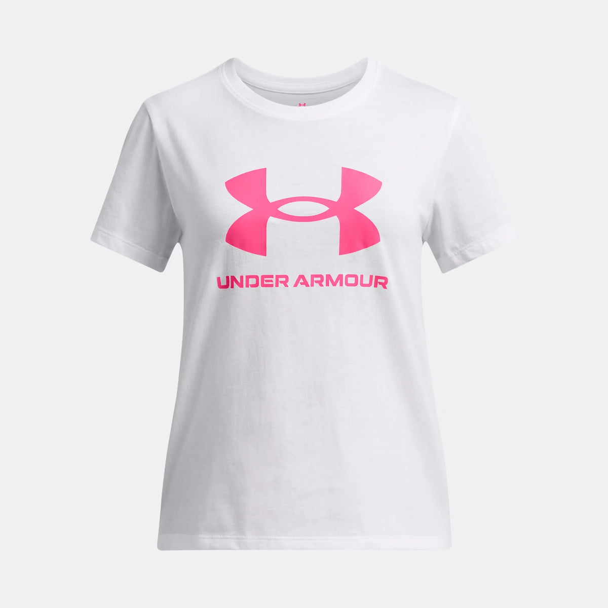 UA Big Logo Girls' Short Sleeve