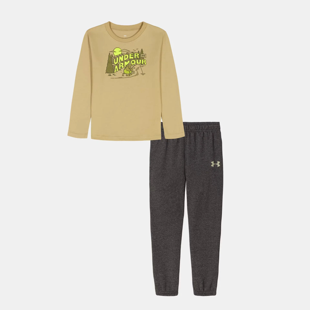 UA Bear Fishing Little Boys' Long Sleeve & Joggers Set