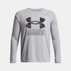 UA Tech™ Hybrid Print Boys' Long Sleeve