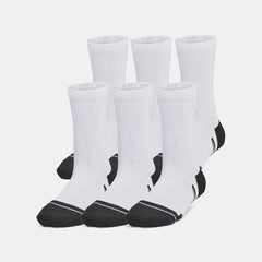 UA Performance Tech Kids' 6-Pack Crew Socks