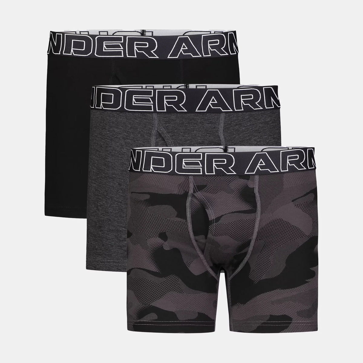 UA Performance Cotton Boys' 4" 3-Pack Boxerjock®