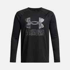 UA Tech™ Hybrid Print Boys' Long Sleeve