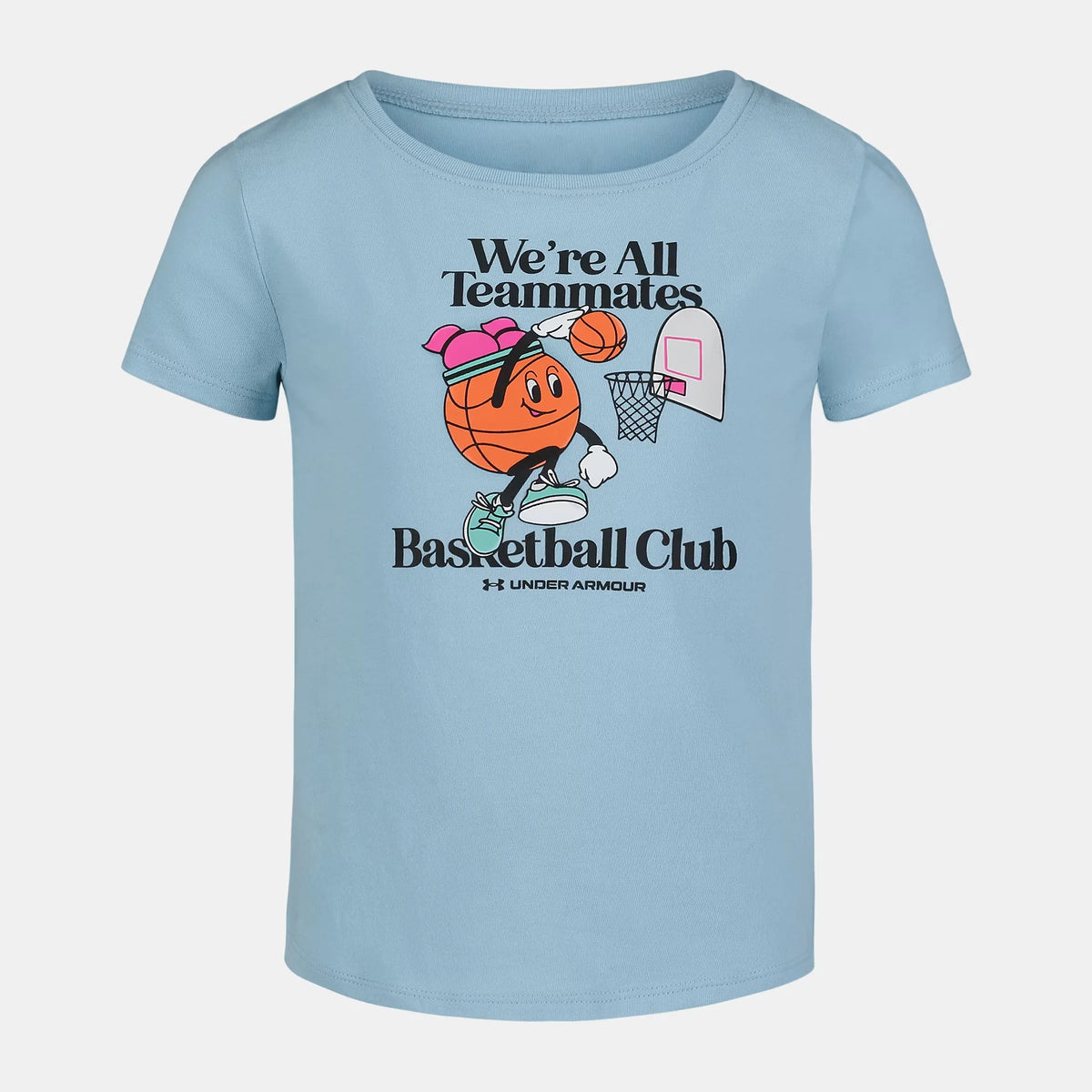 UA Basketball Little Girls' Short Sleeve