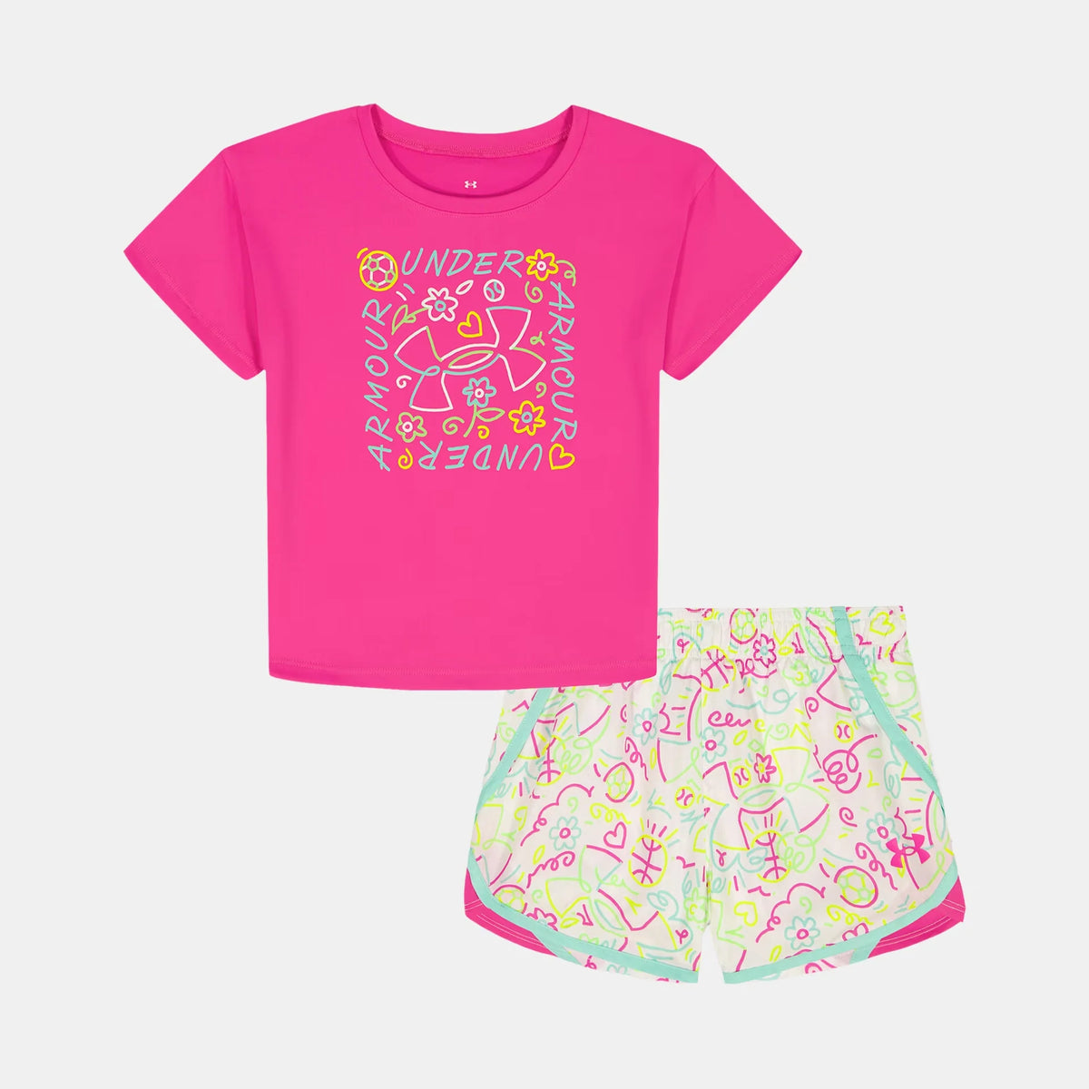 UA Woven Printed Toddler Girls' Shorts Set