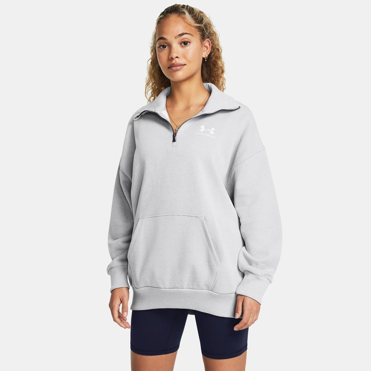 UA Rival Heavyweight Terry Women's Oversized ¼ Zip
