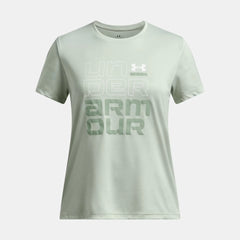 UA Tech™ Split Wordmark Girls' Short Sleeve