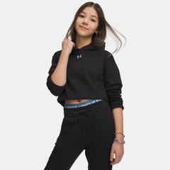 UA Rival Fleece Girls' Crop Hoodie